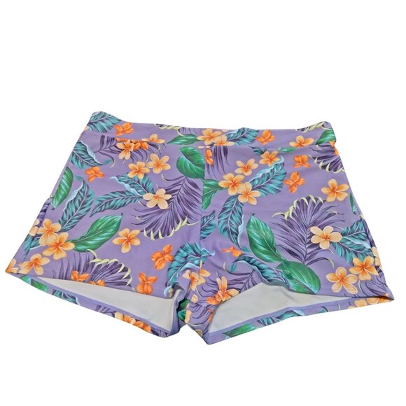 B2prity Womens Plus Size Ruffled Tankini Set Swimwear Floral Shorts Size 18W - Picture 5 of 10